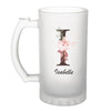 Chope de bière Isabelle Lettre Fleur - Planetee