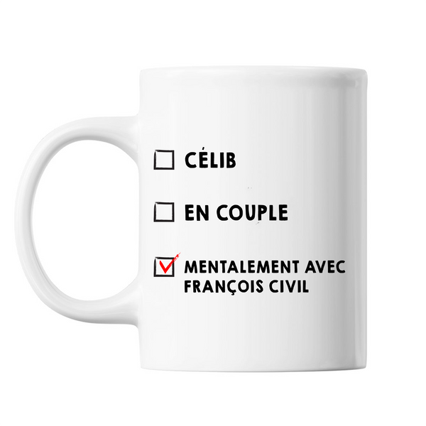 Mug Couple En couple avec Célébrité - Francois Civil - Planetee