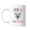 Mug Signe capricorne j'peux pas Blanc - Planetee