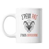 Mug Signe capricorne j'peux pas Blanc - Planetee