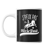 Mug Horseball j'peux pas Noir - Planetee